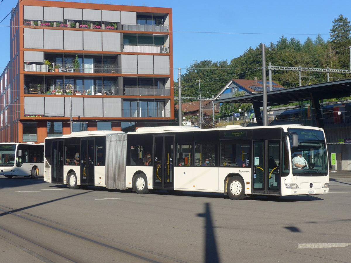 (218'712) - Intertours, Domdidier - Nr. 210/FR 300'480 - Mercedes (ex STI Thun Nr. 134) am 12. Juli 2020 beim Bahnhof Bern Br�nnen Westside