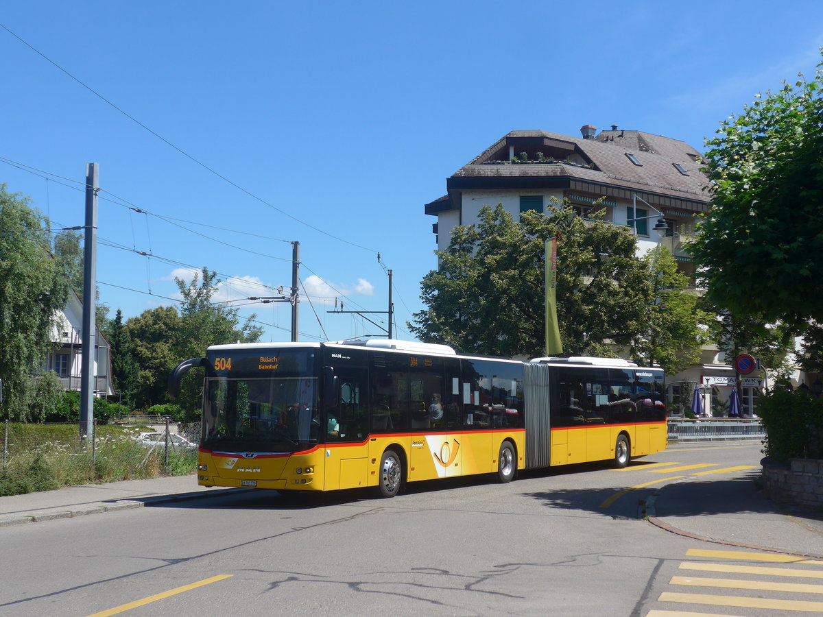 (218'745) - PostAuto Z�rich - Nr. 361/ZH 780'779 - MAN am 18. Juli 2020 beim Bahnhof B�lach