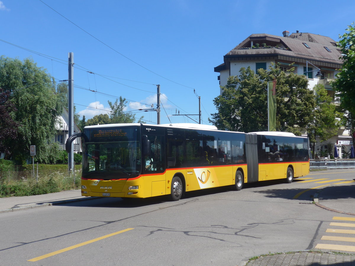 (218'754) - PostAuto Z�rich - Nr. 262/ZH 408'389 - MAN am 18. Juli 2020 beim Bahnhof B�lach