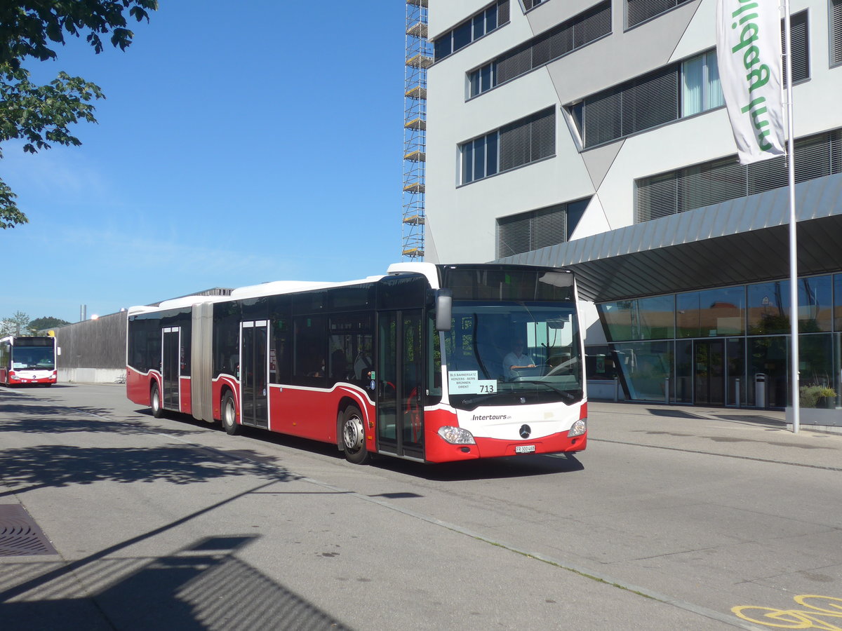 (218'820) - Intertours, Domdidier - FR 300'468 - Mercedes (ex BLT Oberwil Nr. 99; ex Gschwindl, A-Wien Nr. 8413) am 19. Juli 2020 beim Bahnhof Bern Br�nnen Westside
