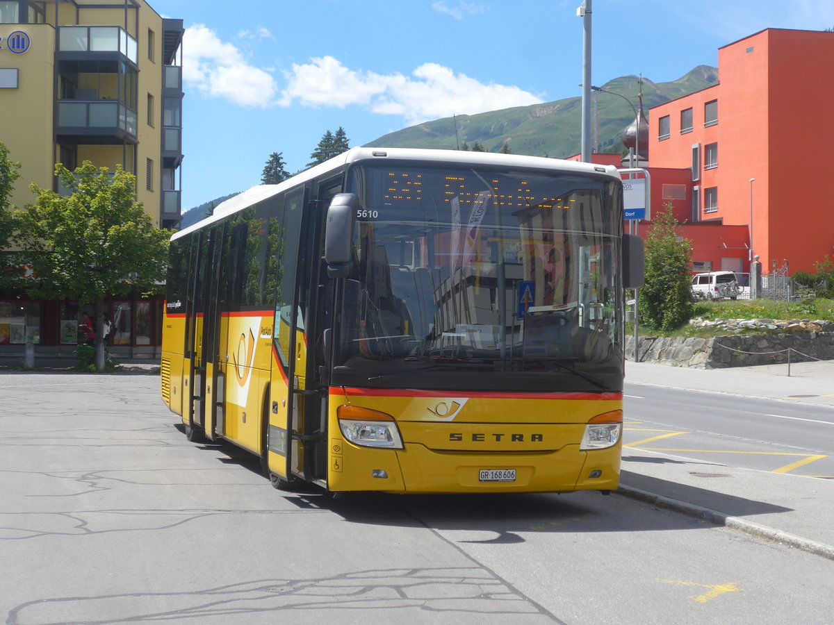 (218'915) - PostAuto Graub�nden - GR 168'606 - Setra am 20. Juli 2020 beim Bahnhof Davos Dorf