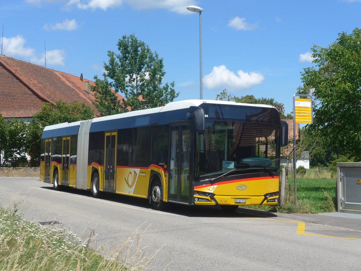 (219'010) - CarPostal Ouest - VD 267'970 - Solaris am 25. Juli 2020 in S�deilles, Village