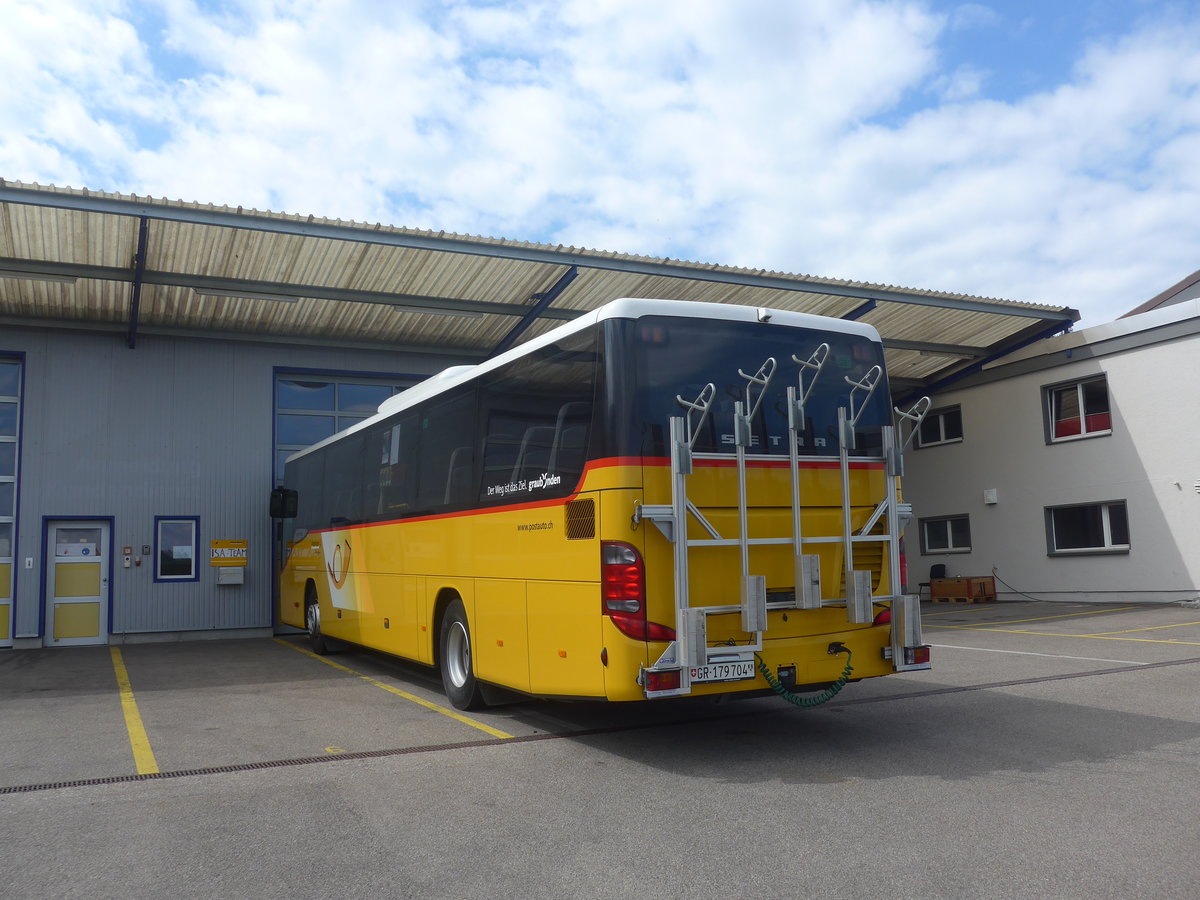 (219'109) - PostAuto Graub�nden - GR 179'704 - Setra am 26. Juli 2020 in Sirnach, Die Post