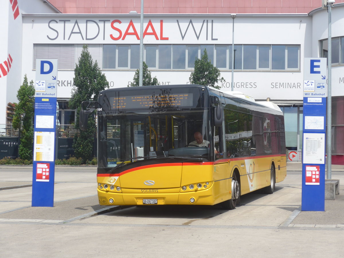 (219'113) - Schmidt, Oberb�ren - SG 267'107 - Solaris am 26. Juli 2020 beim Bahnhof Wil