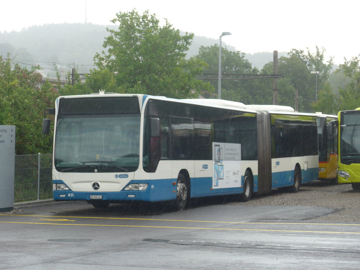 (219'149) - VBZ Z�rich - Nr. 411/ZH 745'411 - Mercedes am 26. Juli 2020 in Winterthur, EvoBus