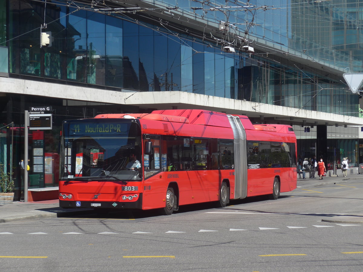 (219'178) - Bernmobil, Bern - Nr. 803/BE 612'803 - Volvo am 27. Juli 2020 beim Bahnhof Bern