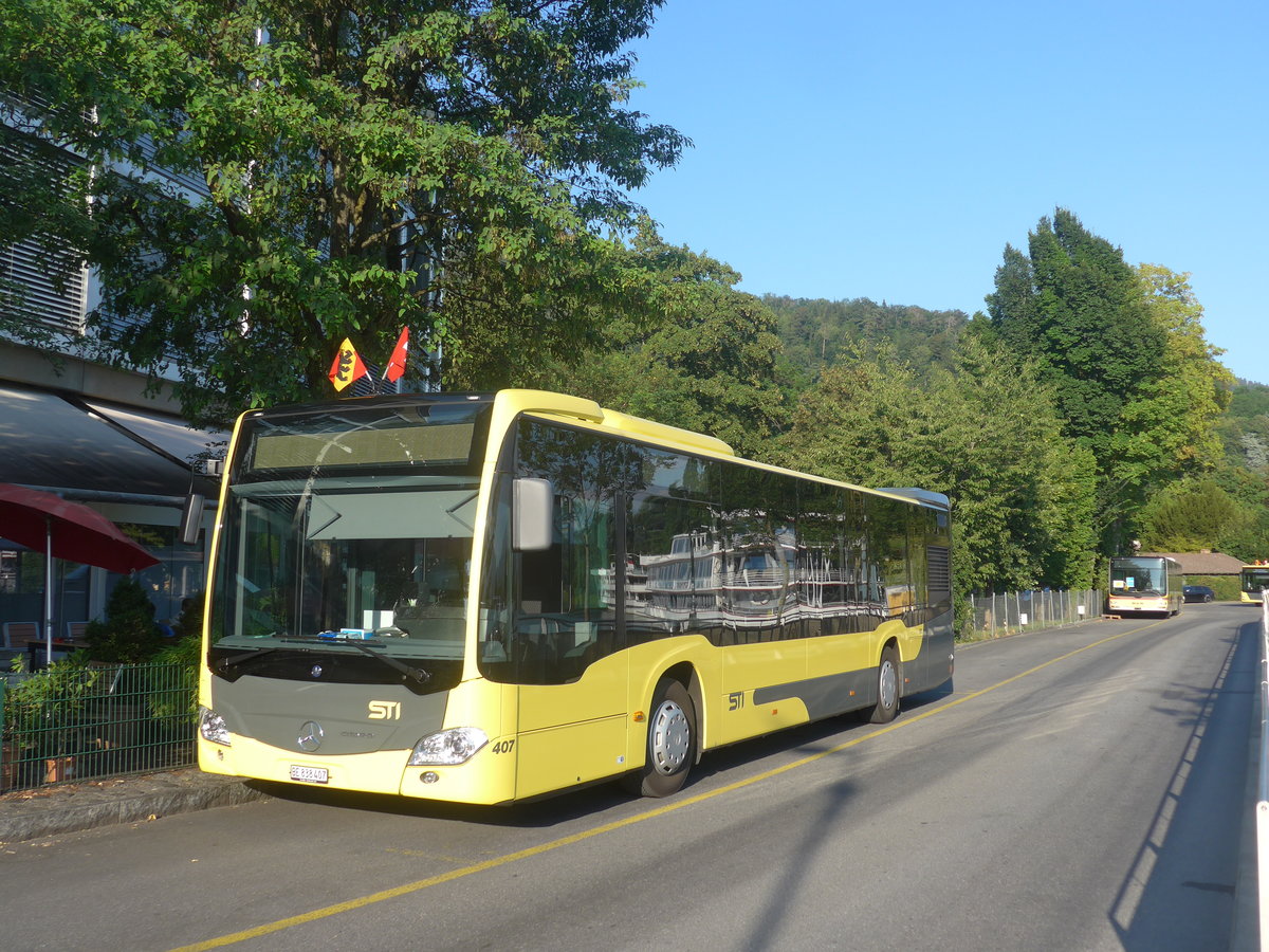 (219'253) - STI Thun - Nr. 407/BE 838'407 - Mercedes am 31. Juli 2020 bei der Schiffl�ndte Thun