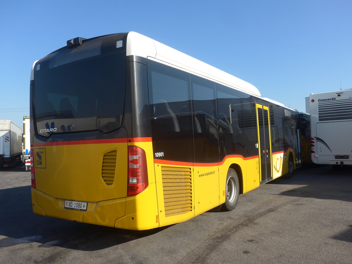 (219'541) - CarPostal Ouest - VD 1080 - Mercedes (ex TPB, S�deilles) am 9. August 2020 in Kerzers, Interbus