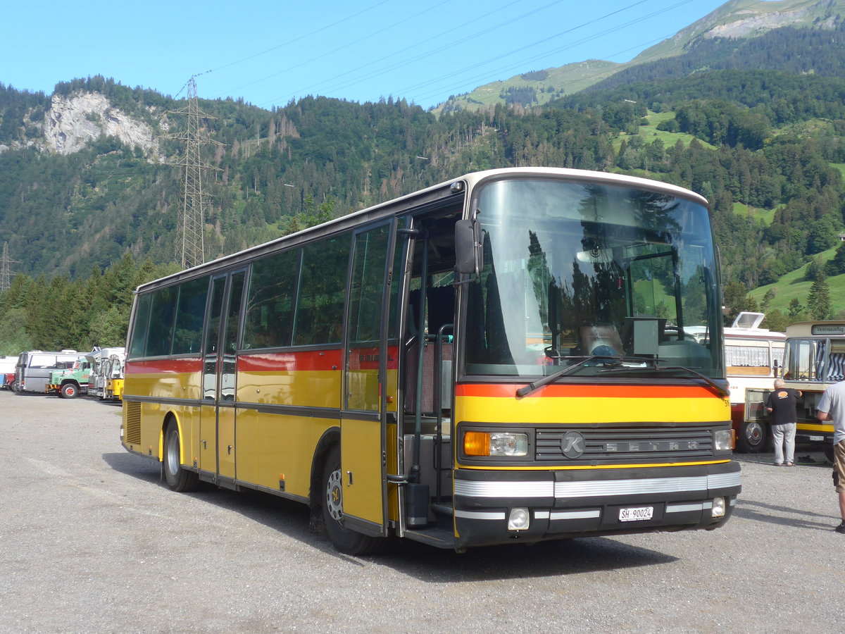 (219'680) - Schenk, Alpthal - Nr. 516/SH 90'024 - Setra (ex V�geli, Hettenschwil; ex Rosy Viaggi, Stabio; ex AutoPostale Ticino Nr. 516; ex P 25'069) am 16. August 2020 in Gr�sch, Bergbahnen