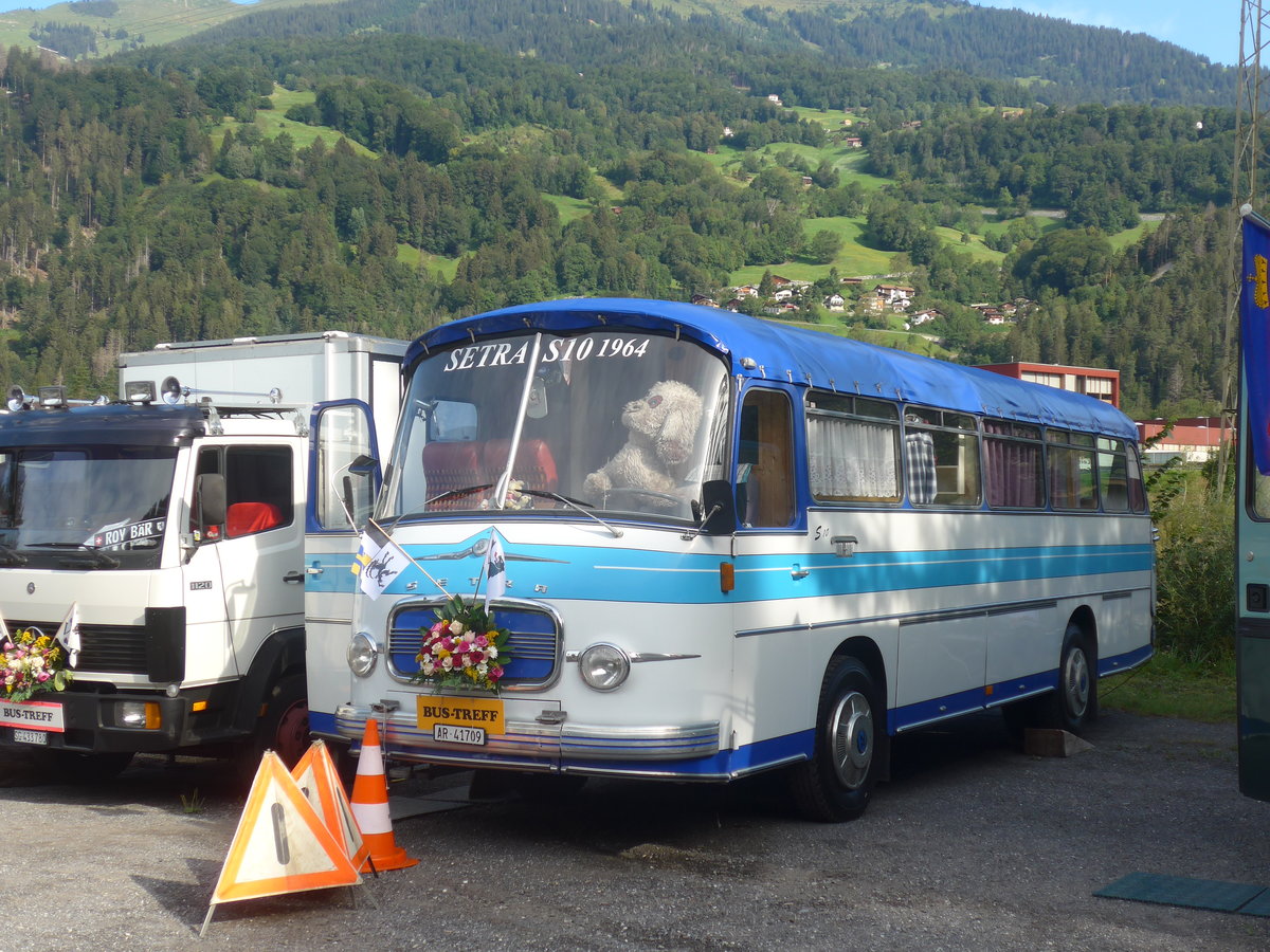 (219'682) - Niederer, Grub - AR 41'709 - Setra am 16. August 2020 in Gr�sch, Bergbahnen