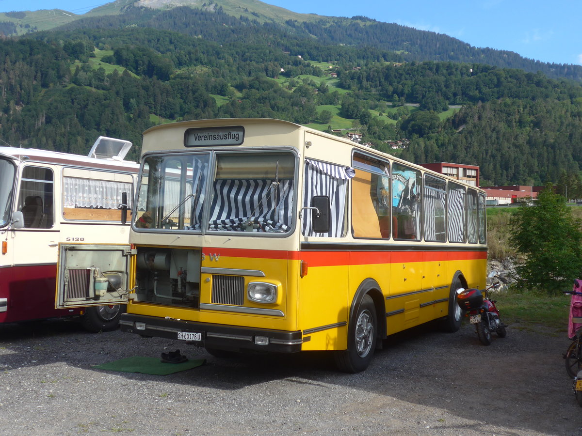 (219'684) - Ruch, Schaffhausen - SH 60'178 U - FBW/FHS (ex Niederer, Grub; ex Baumgartner, Horn; ex Bucheli, Kriens Nr. 9; ex Bucheli, Kriens Nr. 16) am 16. August 2020 in Gr�sch, Bergbahnen