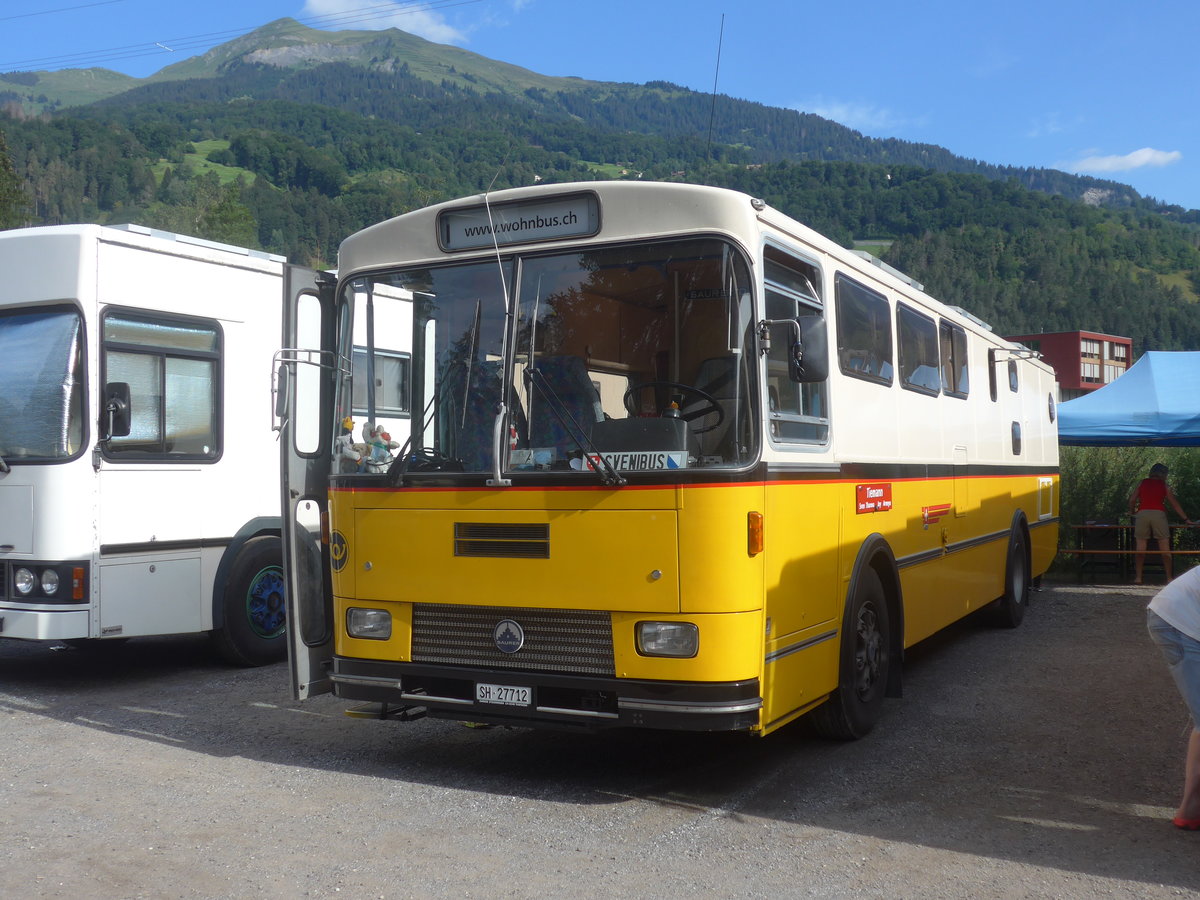 (219'690) - Tiemann, Hombrechtikon - Nr. 12/SH 27'712 - Saurer/R&J (ex Privat; ex Tschannen, Zofingen Nr. 12) am 16. August 2020 in Gr�sch, Bergbahnen