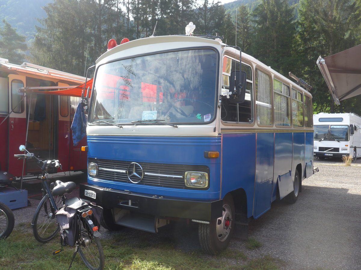 (219'700) - Niederer P., Langwiesen - SH 31'810 - Mercedes/R&J (ex Stoll, Wilchingen) am 16. August 2020 in Gr�sch, Bergbahnen