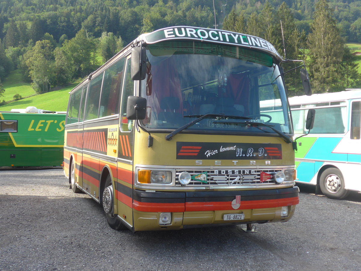 (219'709) - Dasen, Bischofszell - TG 8821 - Setra (ex Reichlin, Goldau) am 16. August 2020 in Gr�sch, Bergbahnen