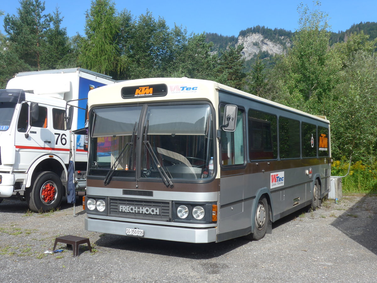 (219'718) - Mattmann, Wattwil - SG 350'016 - Mercedes/FHS am 16. August 2020 in Gr�sch, Bergbahnen