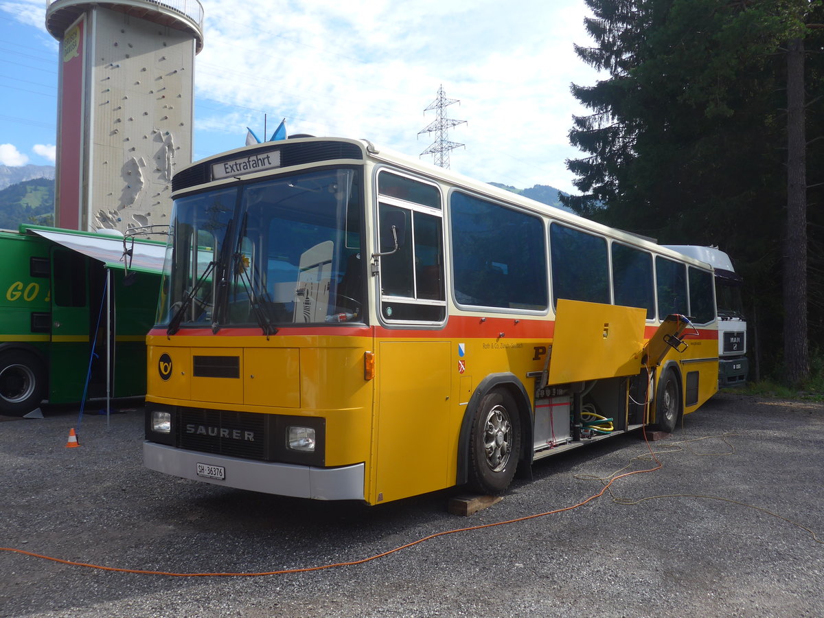 (219'728) - Roth, Z�rich - SH 36'376 - Saurer/T�scher (ex Looser, Elm; ex Mattli, Wassen am 16. August 2020 in Gr�sch, Bergbahnen