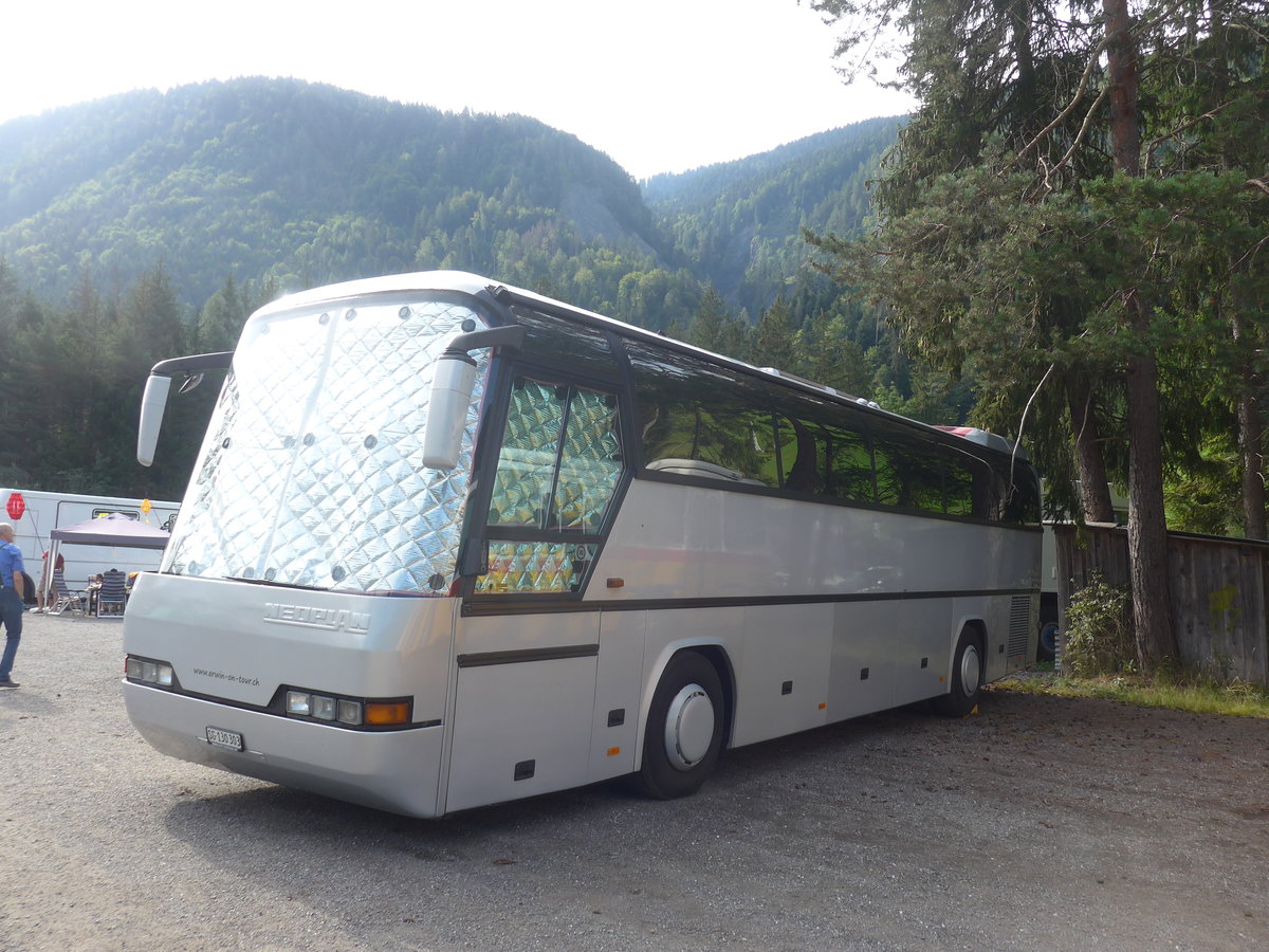 (219'732) - Berger, Lichtensteig - SG 130'303 - Neoplan (ex Schelbert, Einsiedeln; ex Beeler, Merlischachen) am 16. August 2020 in Gr�sch, Bergbahnen