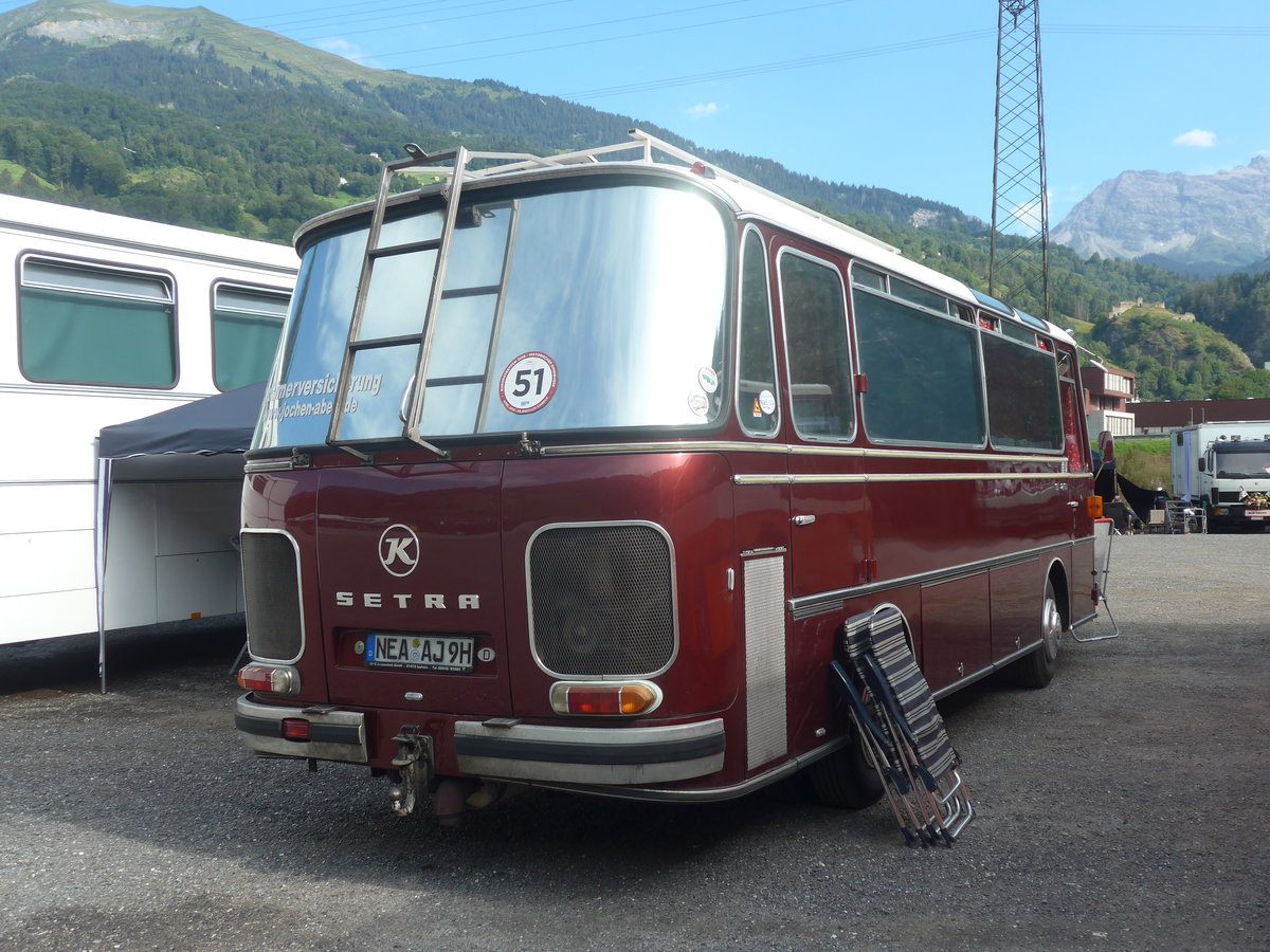 (219'736) - Aus Deutschland: Abele, Ipsheim NEA-AJ 9H - Setra am 16. August 2020 in Gr�sch, Bergbahnen