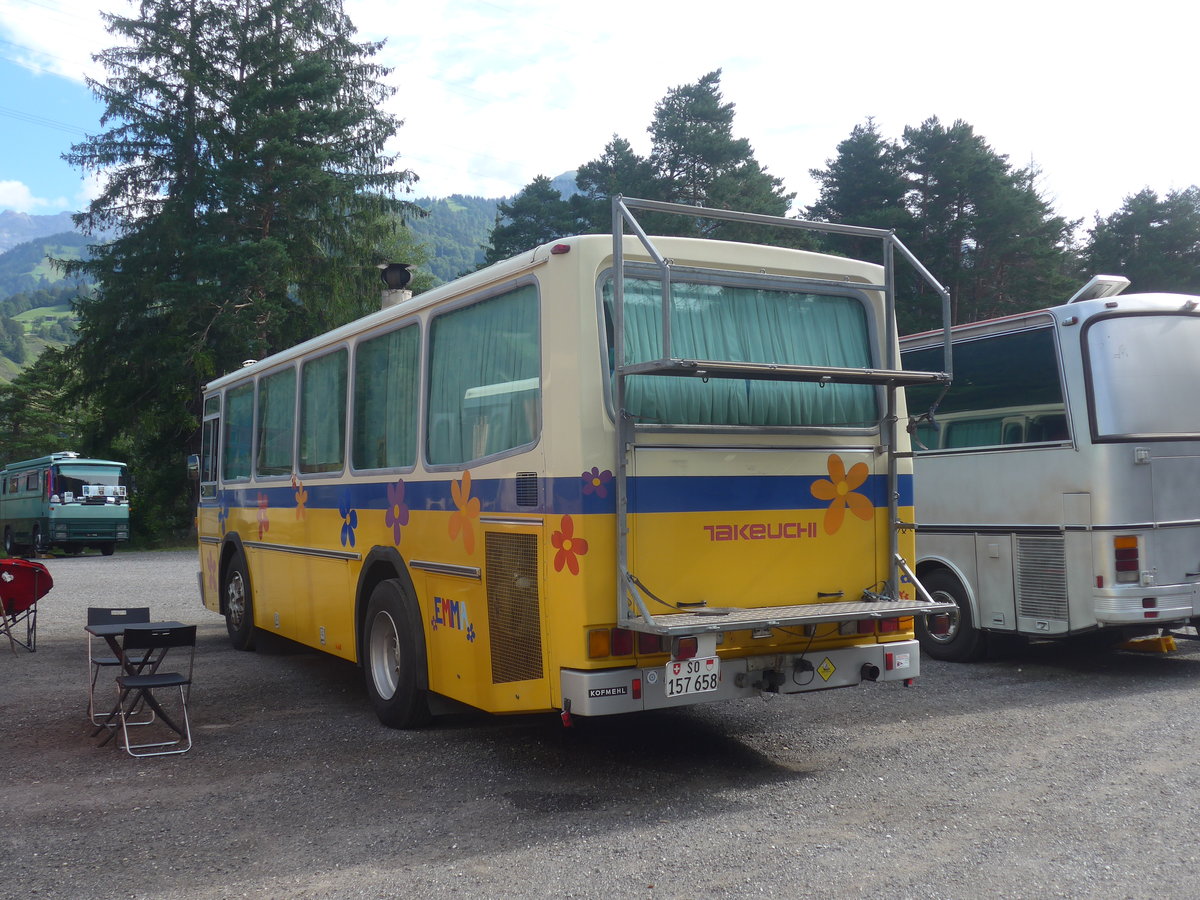 (219'738) - Schoch, Solothurn - SO 157'658 - Mercedes/T�scher (ex Reinhart, Selzach; ex Gessinger, Bad Ragaz) am 16. August 2020 in Gr�sch, Bergbahnen