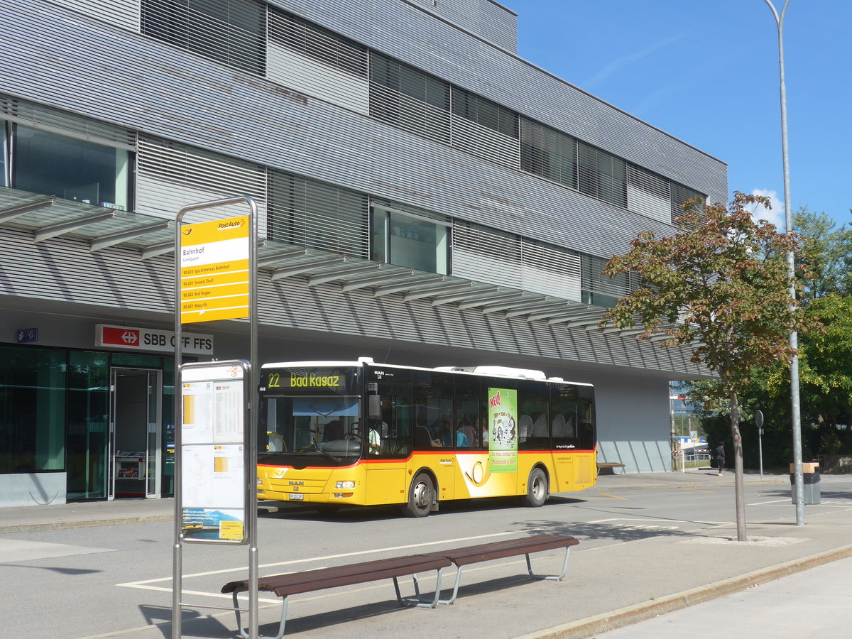 (219'745) - Gessinger, Bad Ragaz - GR 102'392 - MAN/G�ppel am 16. August 2020 beim Bahnhof Landquart