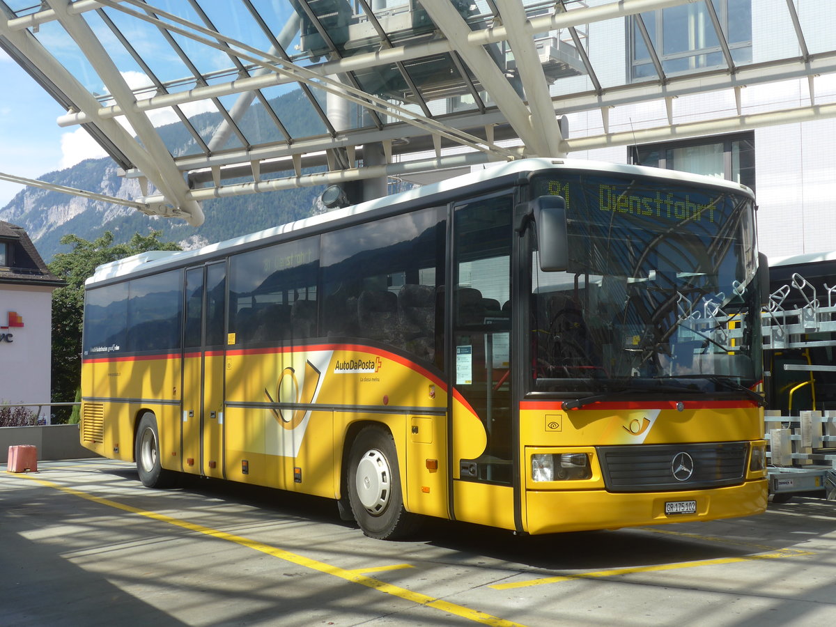 (219'769) - PostAuto Graub�nden - GR 175'102 - Mercedes (ex Terretaz, Zernez) am 16. August 2020 in Chur, Postautostation