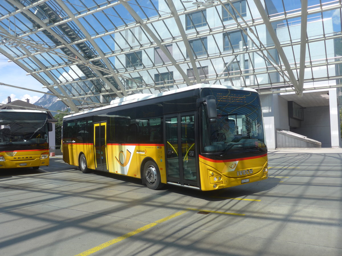 (219'771) - PostAuto Graub�nden - GR 179'719 - Iveco am 16. August 2020 in Chur, Postautostation