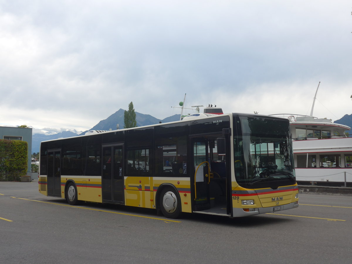 (219'853) - STI Thun - Nr. 129/BE 800'129 - MAN am 19. August 2020 bei der Schiffl�ndte Thun