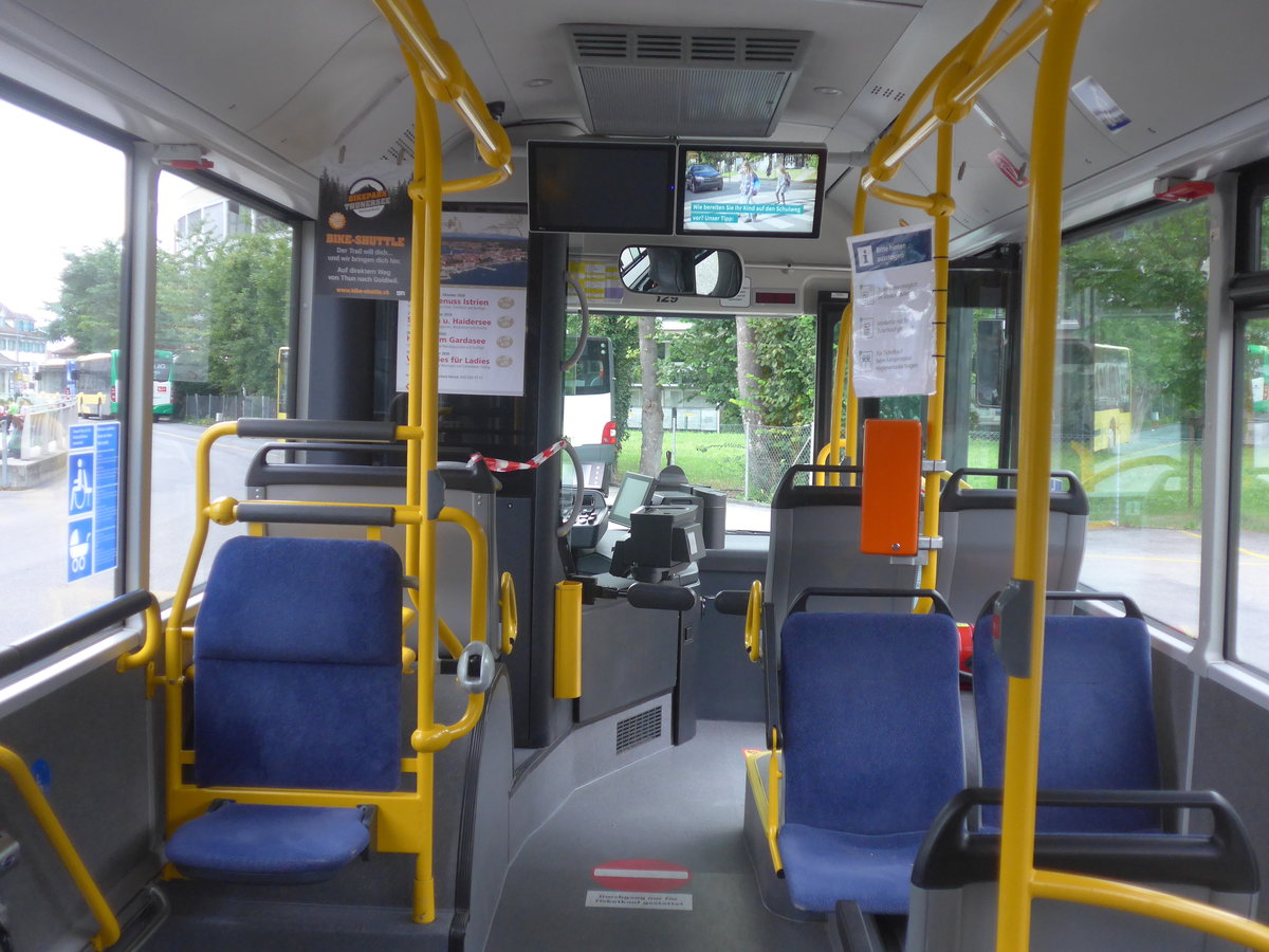 (219'856) - STI Thun - Nr. 129/BE 800'129 - MAN am 19. August 2020 bei der Schiffl�ndte Thun (Innenaufnahme)