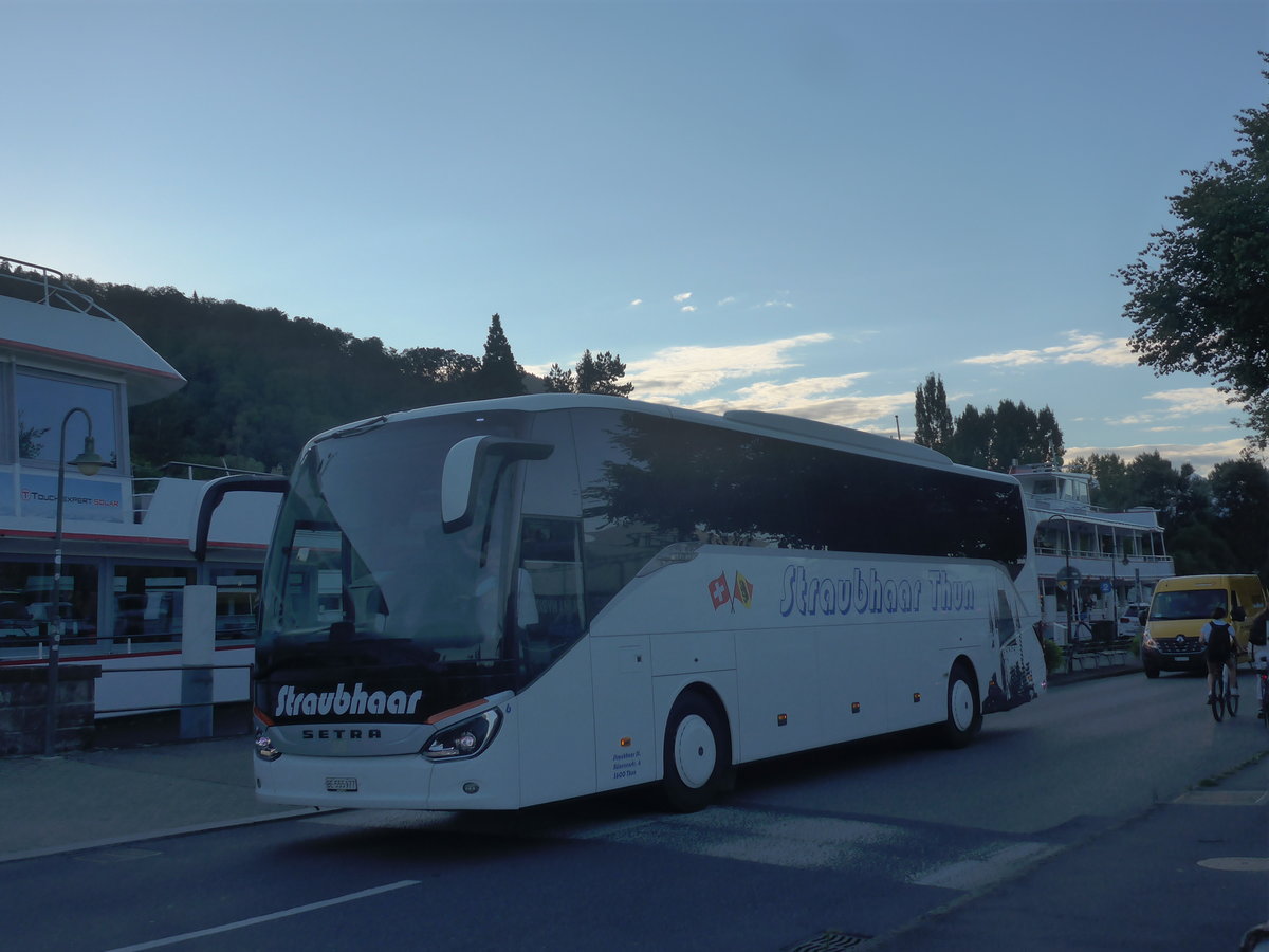 (219'862) - Straubhaar, Thun - Nr. 6/BE 555'977 - Setra am 20. August 2020 bei der Schiffl�ndte Thun