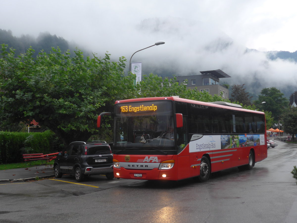 (219'878) - AFA Adelboden - Nr. 24/BE 26'701 - Setra am 22. August 2020 in Meiringen, Postautostation (Einsatz PostAuto f�r Engstlenalp-Bus)