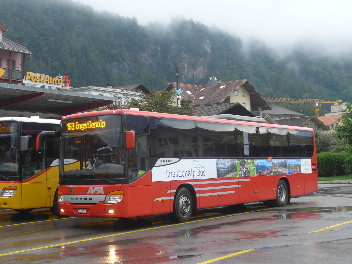 (219'882) - AFA Adelboden - Nr. 24/BE 26'701 - Setra am 22. August 2020 in Meiringen, Postautostation (Einsatz PostAuto f�r Engstlenalp-Bus)