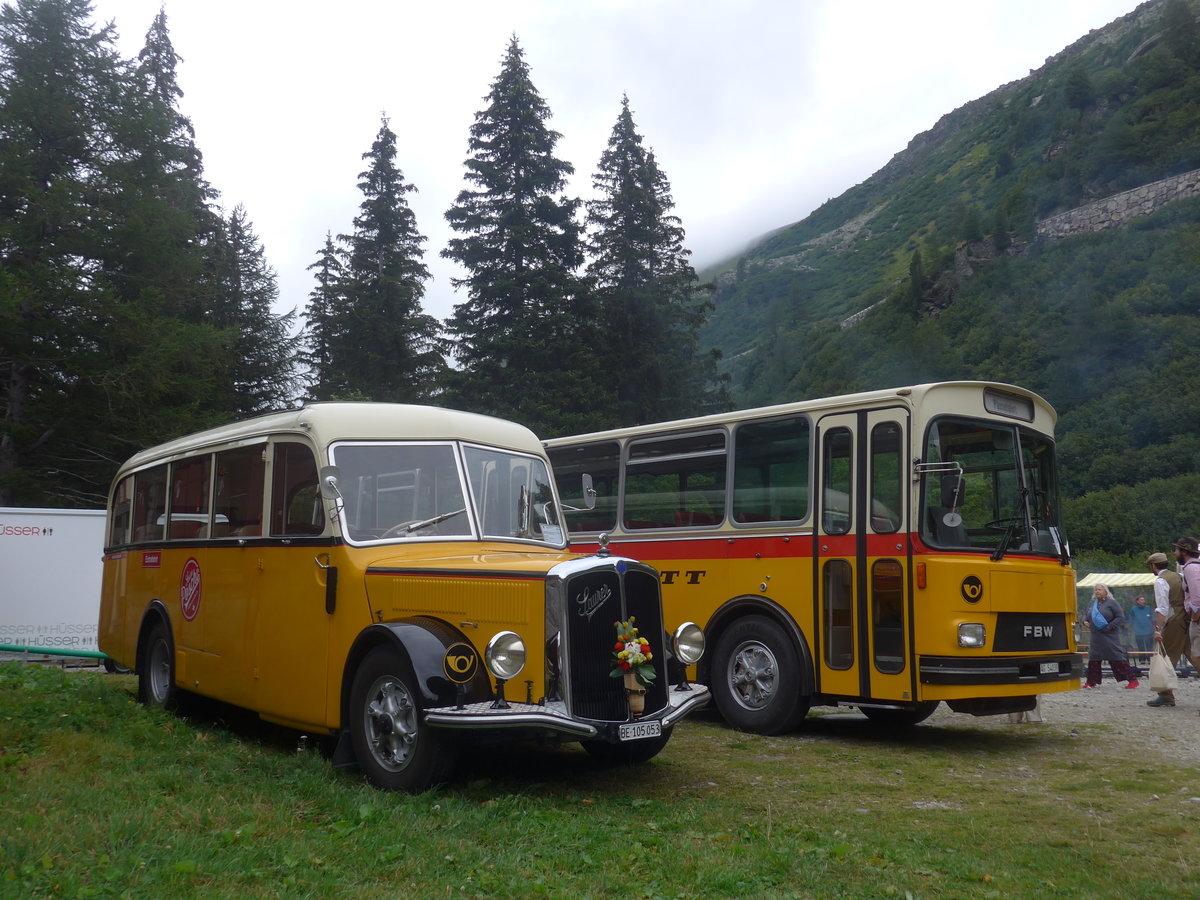 (219'903) - Blaser, Unterseen - BE 105'053 - Saurer/T�scher (ex Gessinger, Bad Ragaz) am 22. August 2020 in Gletsch, DFB