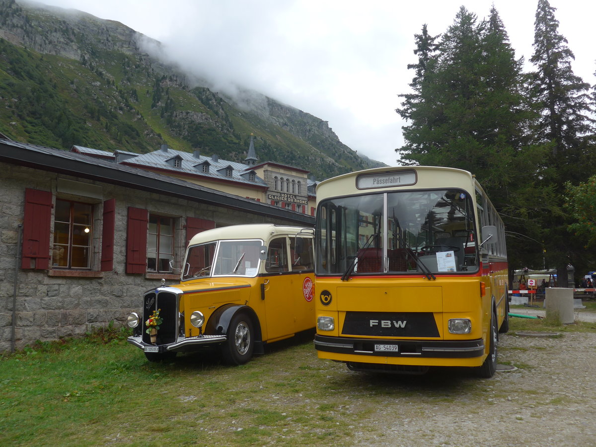 (219'907) - Birchler, Remetschwil - AG 54'039 - FBW/T�scher (ex Gerber, Winkel; ex Eggenberger, M�riken; ex Tanner, Bubendorf; ex P 24'803) am 22. August 2020 in Gletsch, DFB