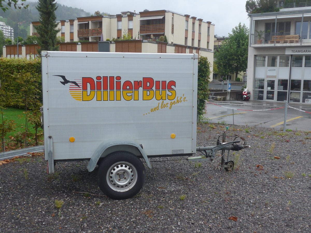 (220'178) - Dillier, Sarnen - OW 10'921 - BPW Gep�ckanh�nger am 29. August 2020 in Sarnen, Postgarage