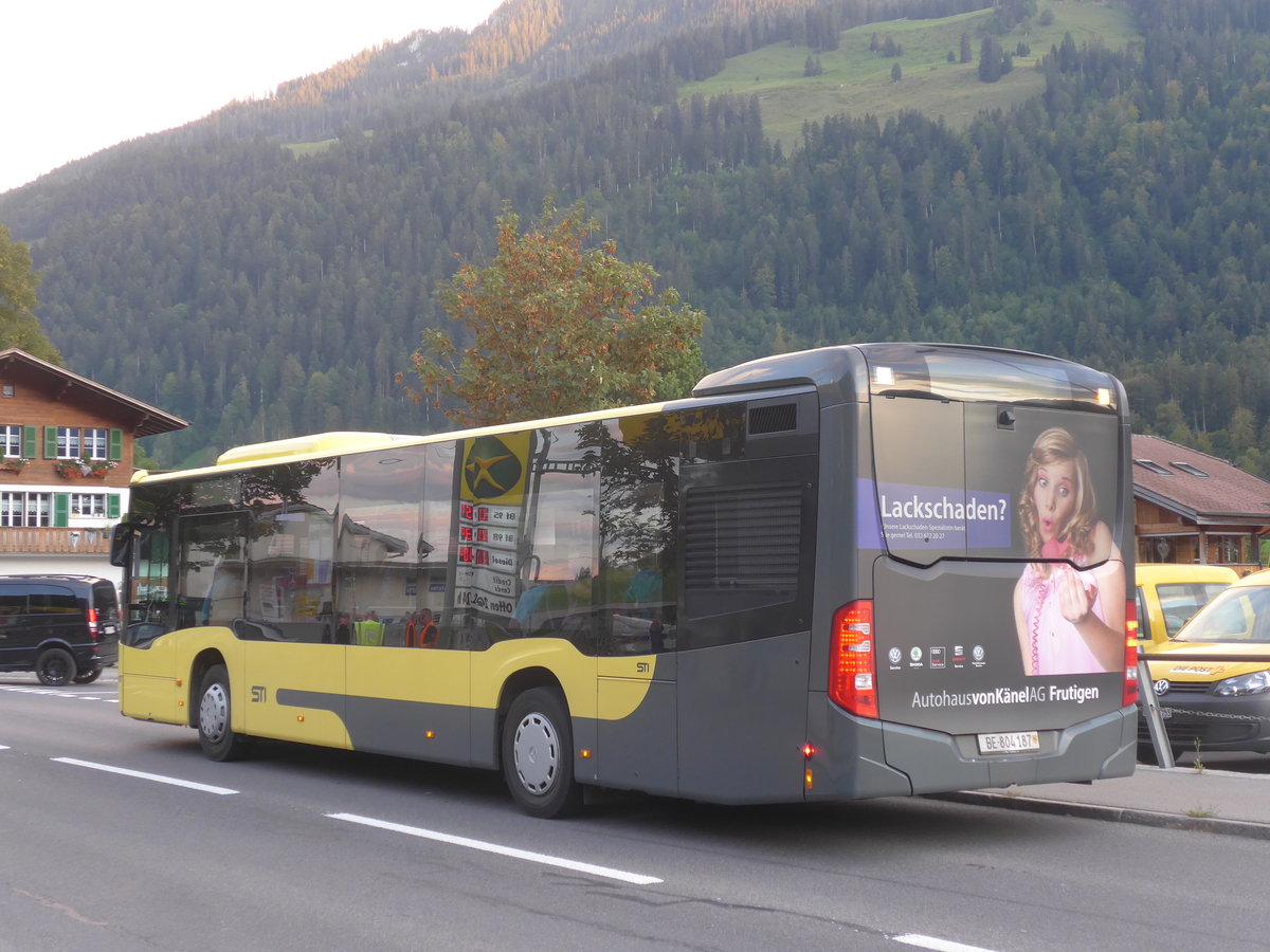 (220'552) - STI Thun - Nr. 187/BE 804'187 - Mercedes am 9. September 2020 beim Bahnhof D�rstetten