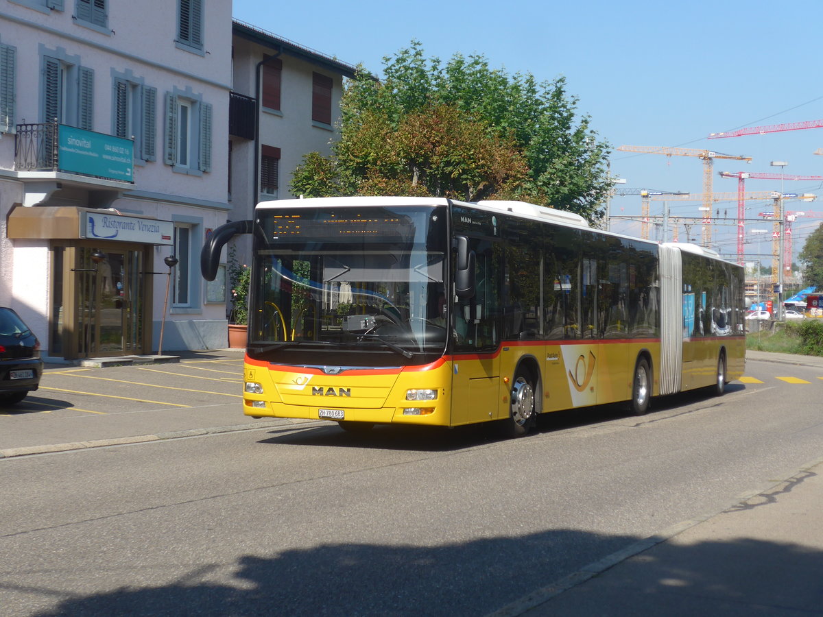 (220'610) - PostAuto Z�rich - Nr. 314/ZH 780'683 - MAN am 12. September 2020 beim Bahnhof B�lach