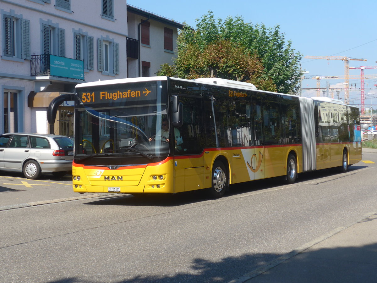 (220'618) - PostAuto Z�rich - Nr. 362/ZH 781'111 - MAN am 12. September 2020 beim Bahnhof B�lach
