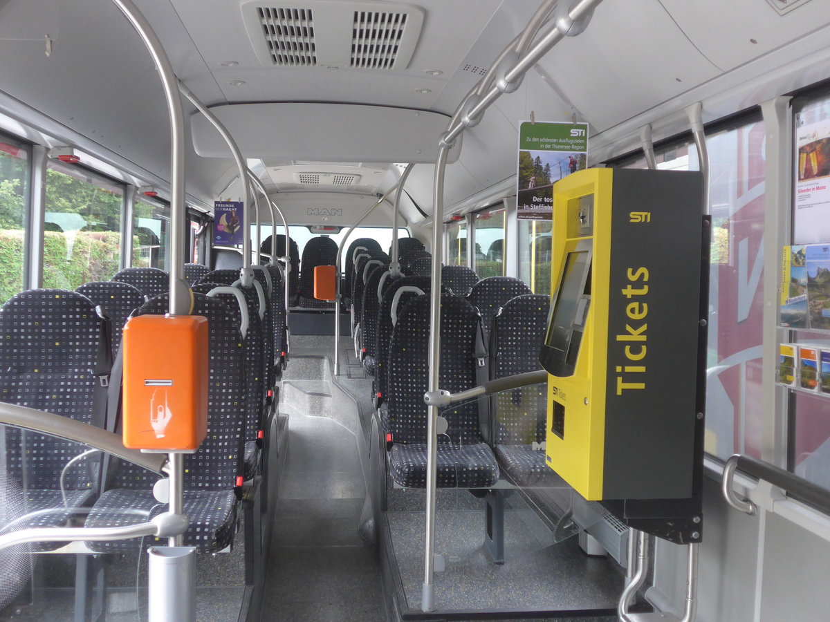 (220'950) - STI Thun - Nr. 149/BE 801'149 - MAN am 22. September 2020 bei der Schiffl�ndte Thun (Innenaufnahme)