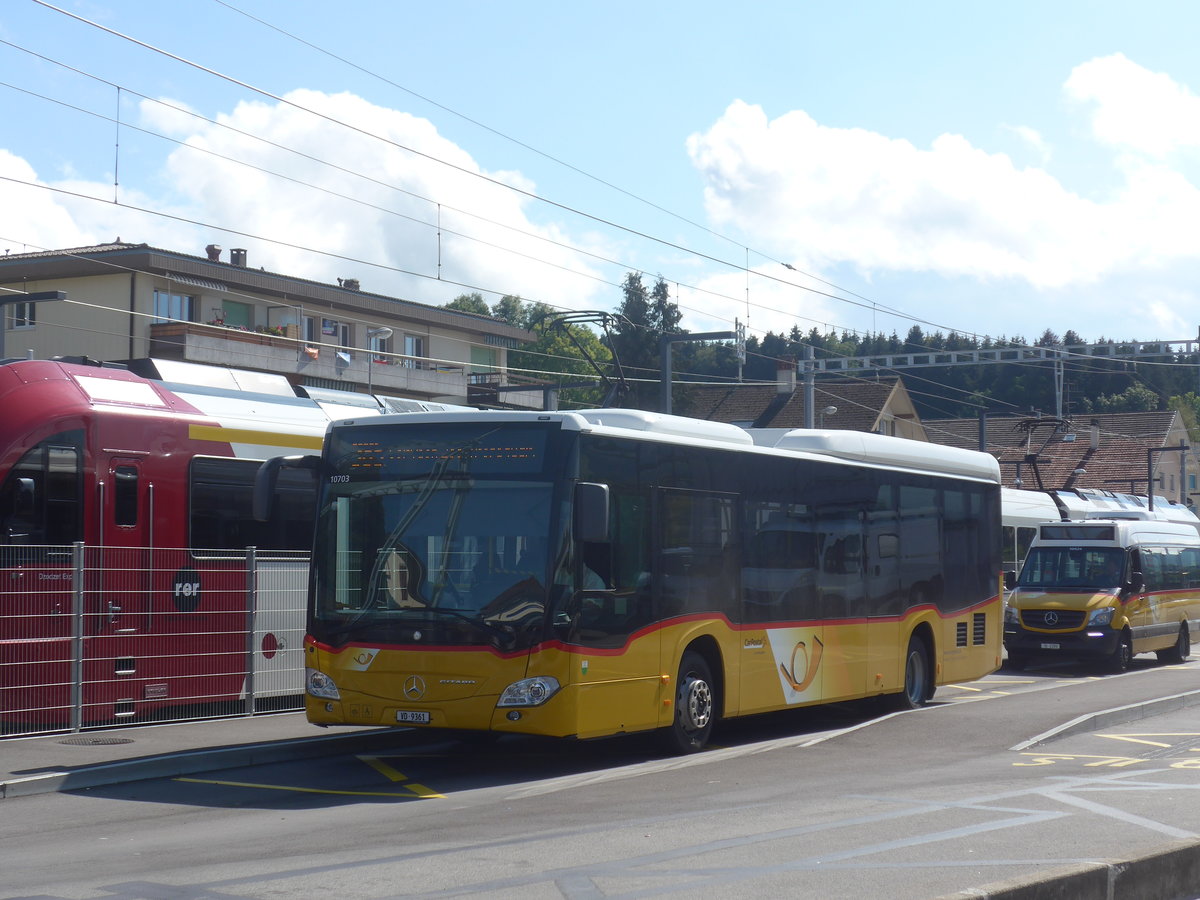 (221'100) - Faucherre, Moudon - VD 9361 - Mercedes am 23. September 2020 beim Bahnhof Pal�zieux
