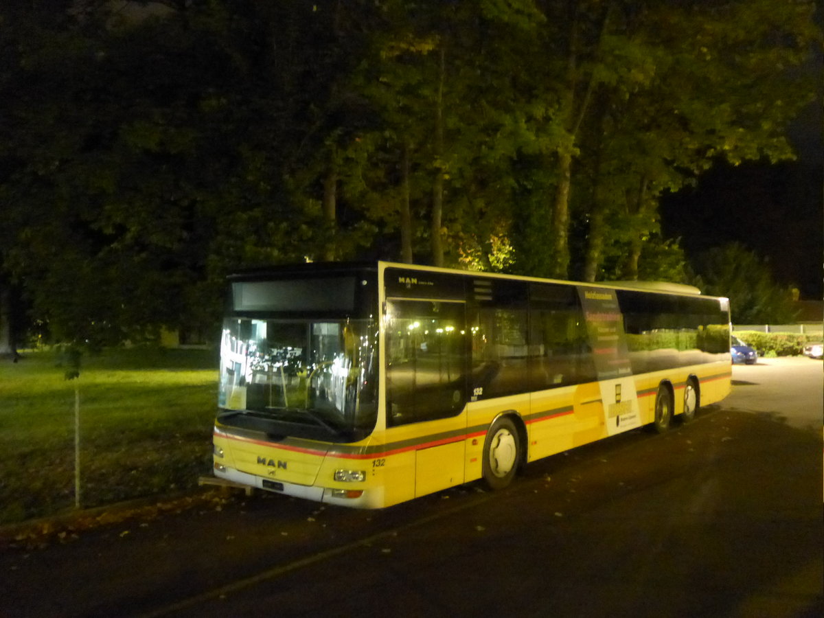 (221'144) - STI Thun - Nr. 132 - MAN am 24. September 2020 bei der Schiffl�ndte Thun