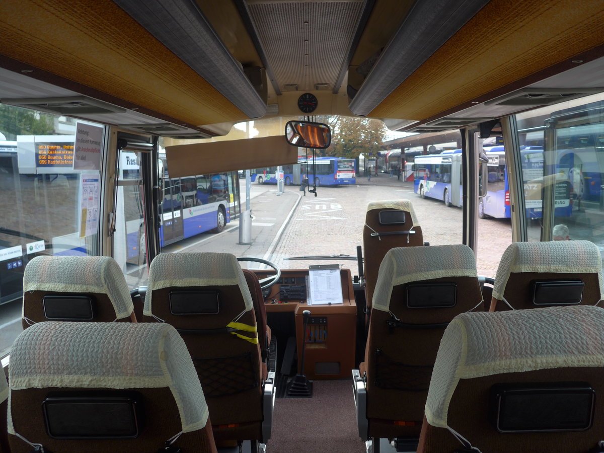 (221'800) - Biegger, Uster - Nr. 31/GL 1946 - Setra (ex AFA Adelboden Nr. 31; ex AFA Adelboden Nr. 10; ex Fr�hlich, Z�rich) am 12. Oktober 2020 beim Bahnhof Wetzikon (Innenaufnahme)