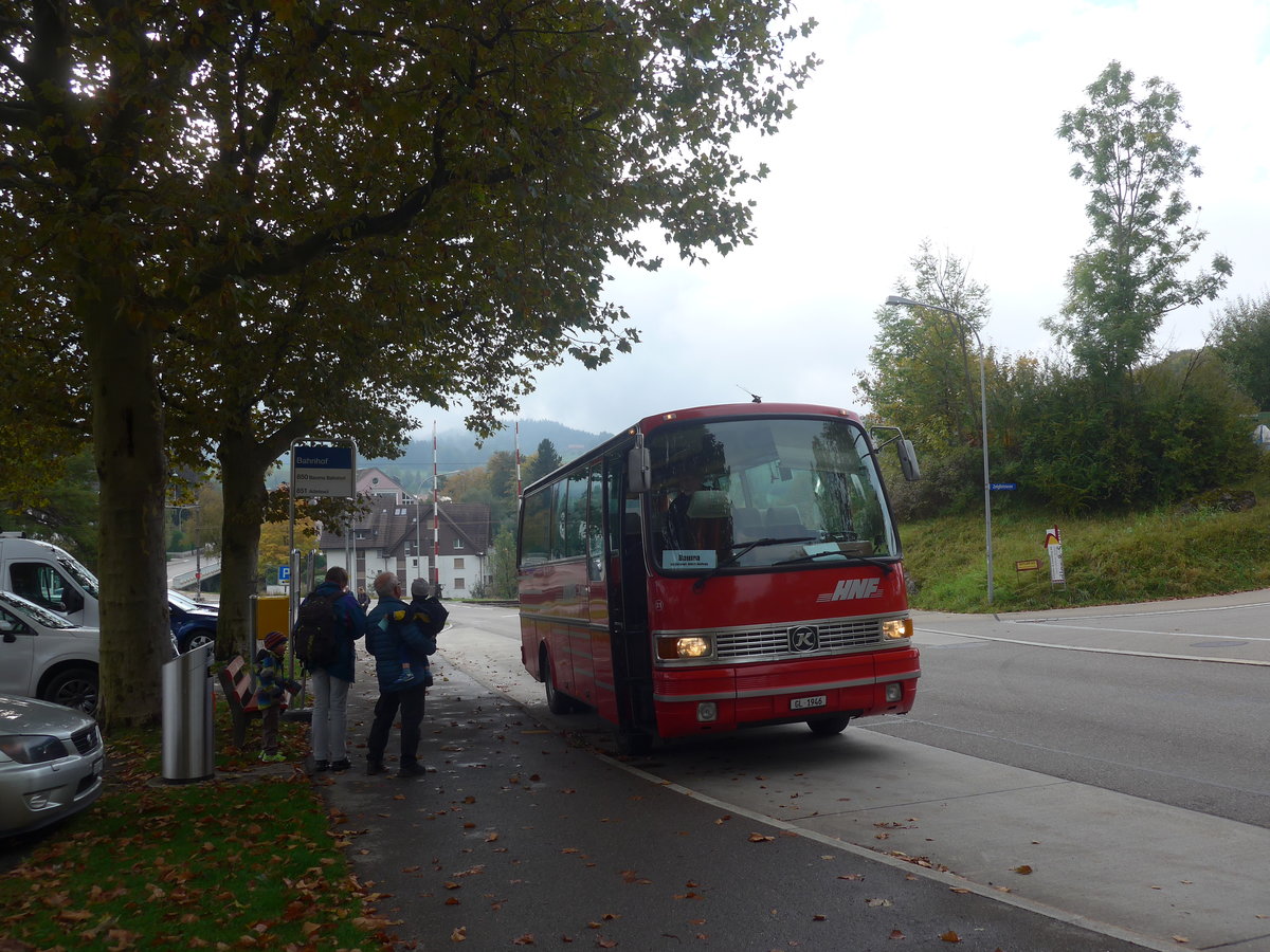 (221'807) - Biegger, Uster - Nr. 31/GL 1946 - Setra (ex AFA Adelboden Nr. 31; ex AFA Adelboden Nr. 10; ex Fr�hlich, Z�rich) am 12. Oktober 2020 beim Bahnhof B�retswil