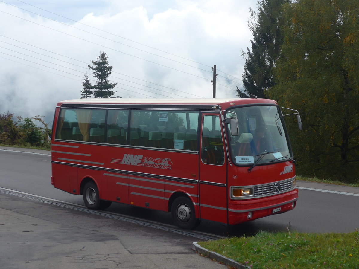 (221'809) - Biegger, Uster - Nr. 31/GL 1946 - Setra (ex AFA Adelboden Nr. 31; ex AFA Adelboden Nr. 10; ex Fr�hlich, Z�rich) am 12. Oktober 2020 in Gh�ch, Rest. Berg