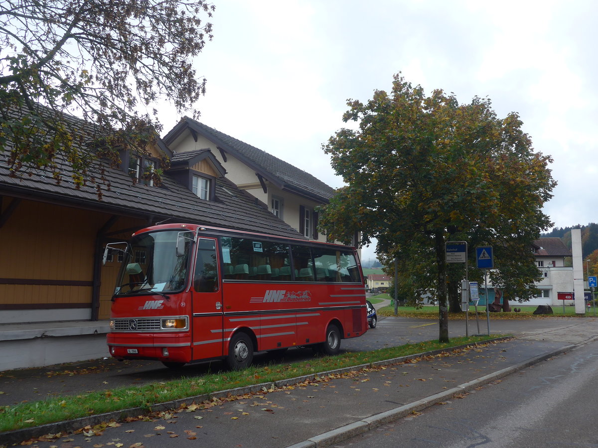(221'815) - Biegger, Uster - Nr. 31/GL 1946 - Setra (ex AFA Adelboden Nr. 31; ex AFA Adelboden Nr. 10; ex Fr�hlich, Z�rich) am 12. Oktober 2020 beim Bahnhof Gibswil