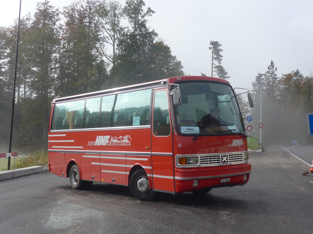(221'819) - Biegger, Uster - Nr. 31/GL 1946 - Setra (ex AFA Adelboden Nr. 31; ex AFA Adelboden Nr. 10; ex Fr�hlich, Z�rich) am 12. Oktober 2020 in M�hlr�ti, Hulftegg