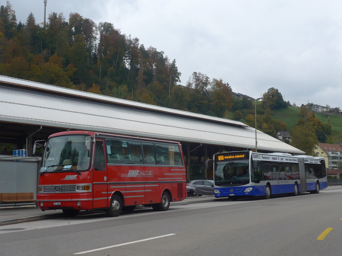 (221'867) - Biegger, Uster - Nr. 31/GL 1946 - Setra (ex AFA Adelboden Nr. 31; ex AFA Adelboden Nr. 10; ex Fr�hlich, Z�rich) am 12. Oktober 2020 beim Bahnhof Bauma