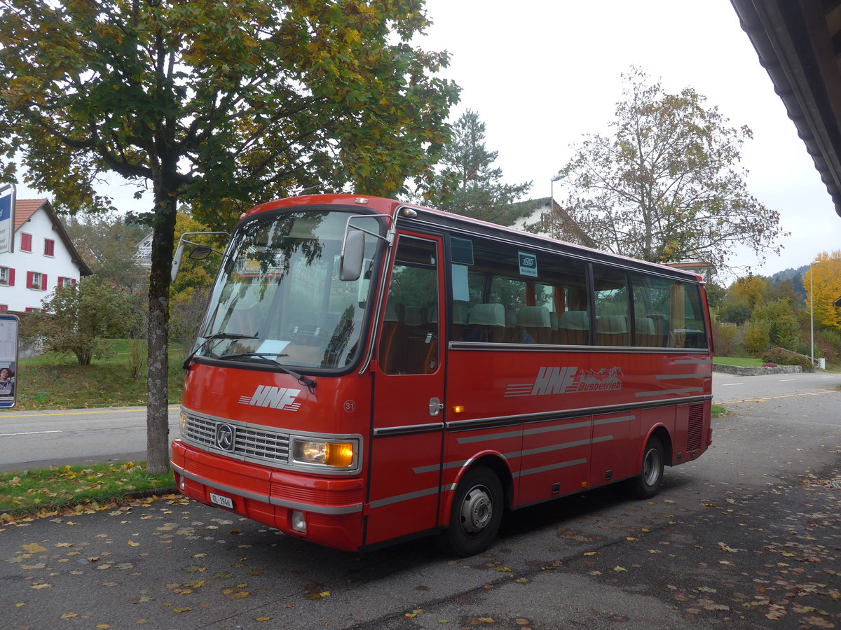 (221'884) - Biegger, Uster - Nr. 31/GL 1946 - Setra (ex AFA Adelboden Nr. 31; ex AFA Adelboden Nr. 10; ex Fr�hlich, Z�rich) am 12. Oktober 2020 beim Bahnhof Gibswil