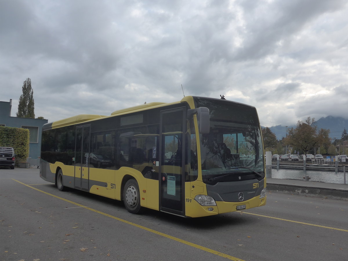 (221'937) - STI Thun - Nr. 191/BE 804'191 - Mercedes am 17. Oktober 2020 bei der Schiffl�ndte Thun