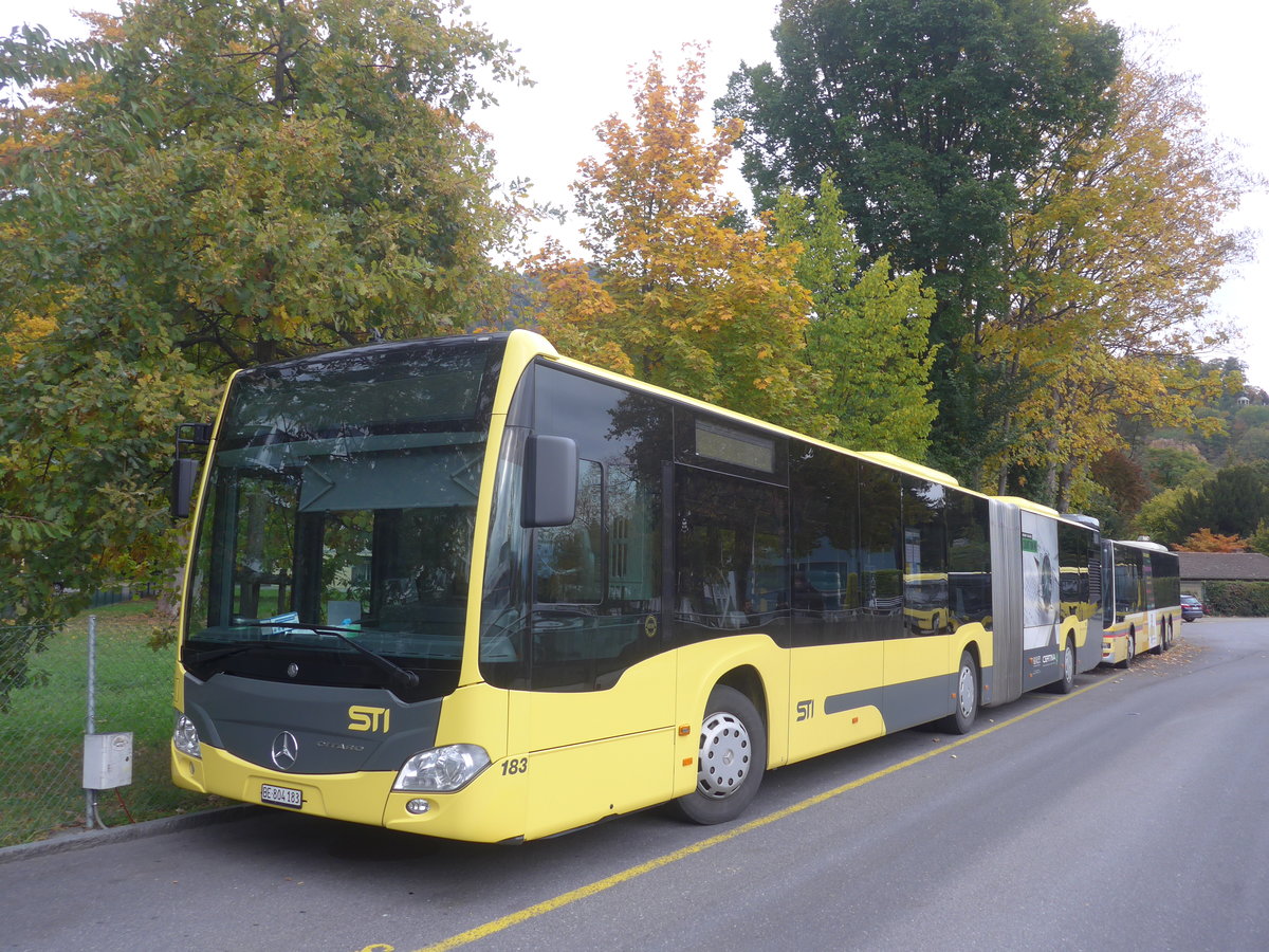 (221'940) - STI Thun - Nr. 183/BE 804'183 - Mercedes am 17. Oktober 2020 bei der Schiffl�ndte Thun
