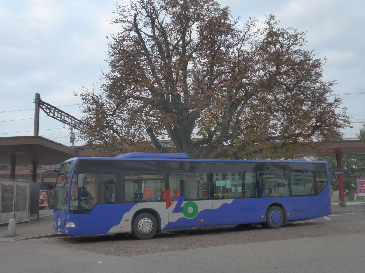 (221'942) - VZO Gr�ningen - Nr. 73/ZH 598'873 - Mercedes am 18. Oktober 2020 beim Bahnhof Wetzikon